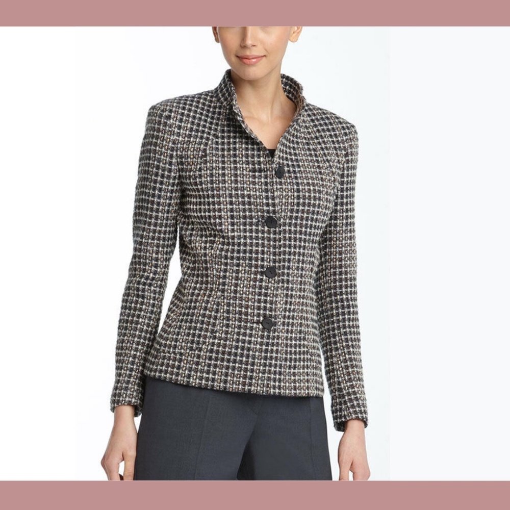 NWT Zanella Shana Tweed Jacket [SZ 2 ] MADE IN ITALY‎